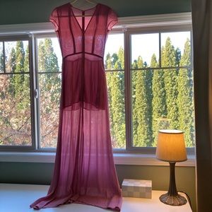 Reformation sheer gown